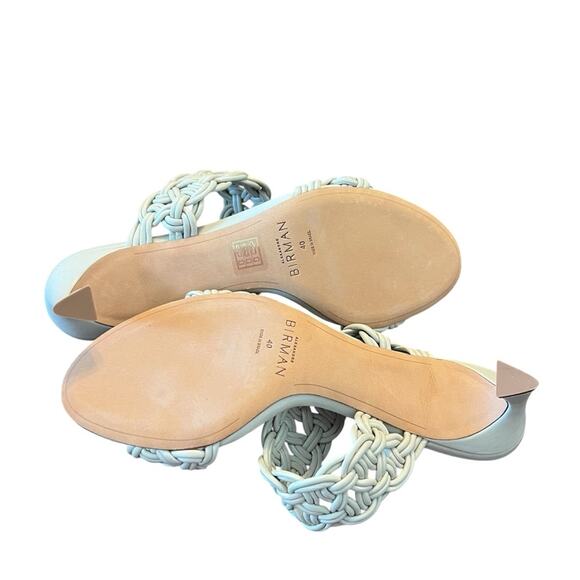 Alexandre Birman Sammy 50MM Braided Leather Sandals Slip On NEW EU 40 US 9 - Picture 10 of 13